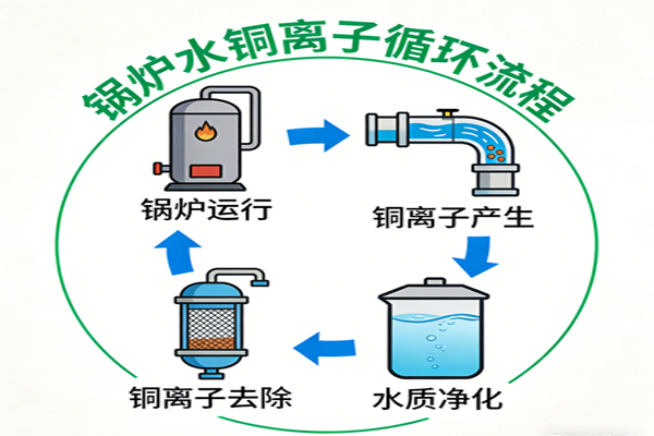 锅炉水铜离子循环流程