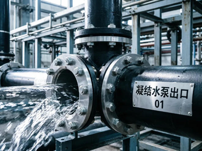 电厂锅炉凝结水泵出口