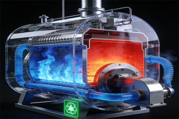 垃圾焚烧站余热锅炉示意图